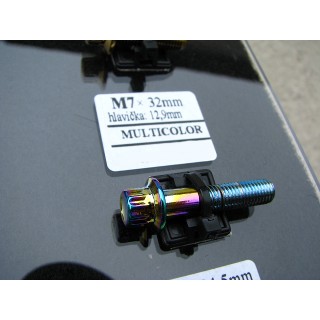 šroub M7x32mm hlava 12,9mm multicolor